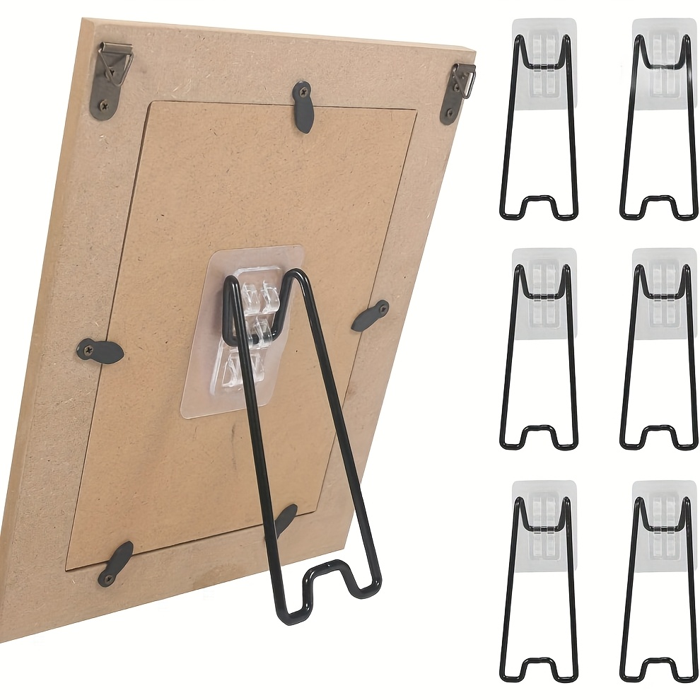 Home Decor Exhibition - 2‑Pack Self‑Adhesive Photo Frame Stands, 3‑Angle