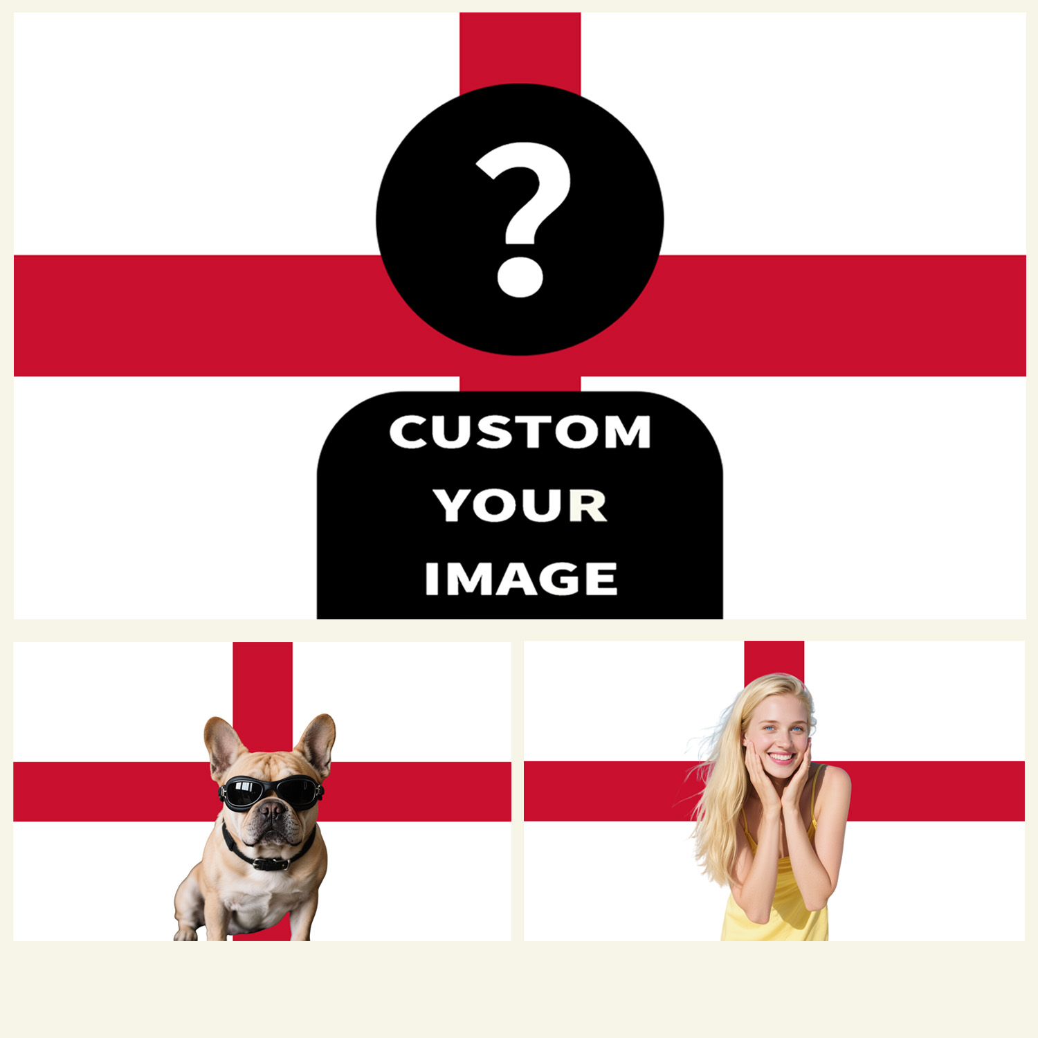 Home Decor Design - 1pc 2D FLAT Personalize England Tapestry