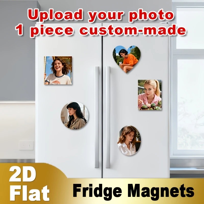 Home Decor Design - Custom Photo Fridge Magnet 2D Flat