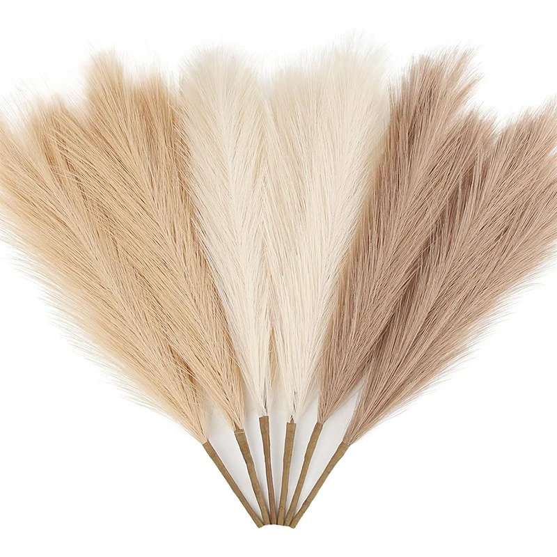 Pampas Grass Decor - 5/10Pcs 55CM Artificial Pampas Grass Decor