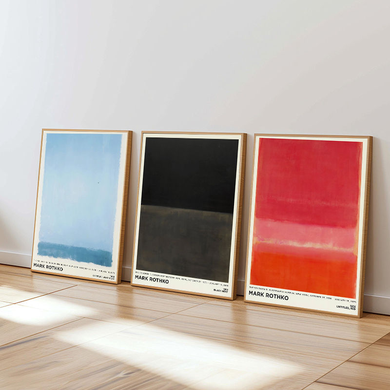 Home Decor Exhibition - Vintage Minimalist Mark Rothko Canvas Painting