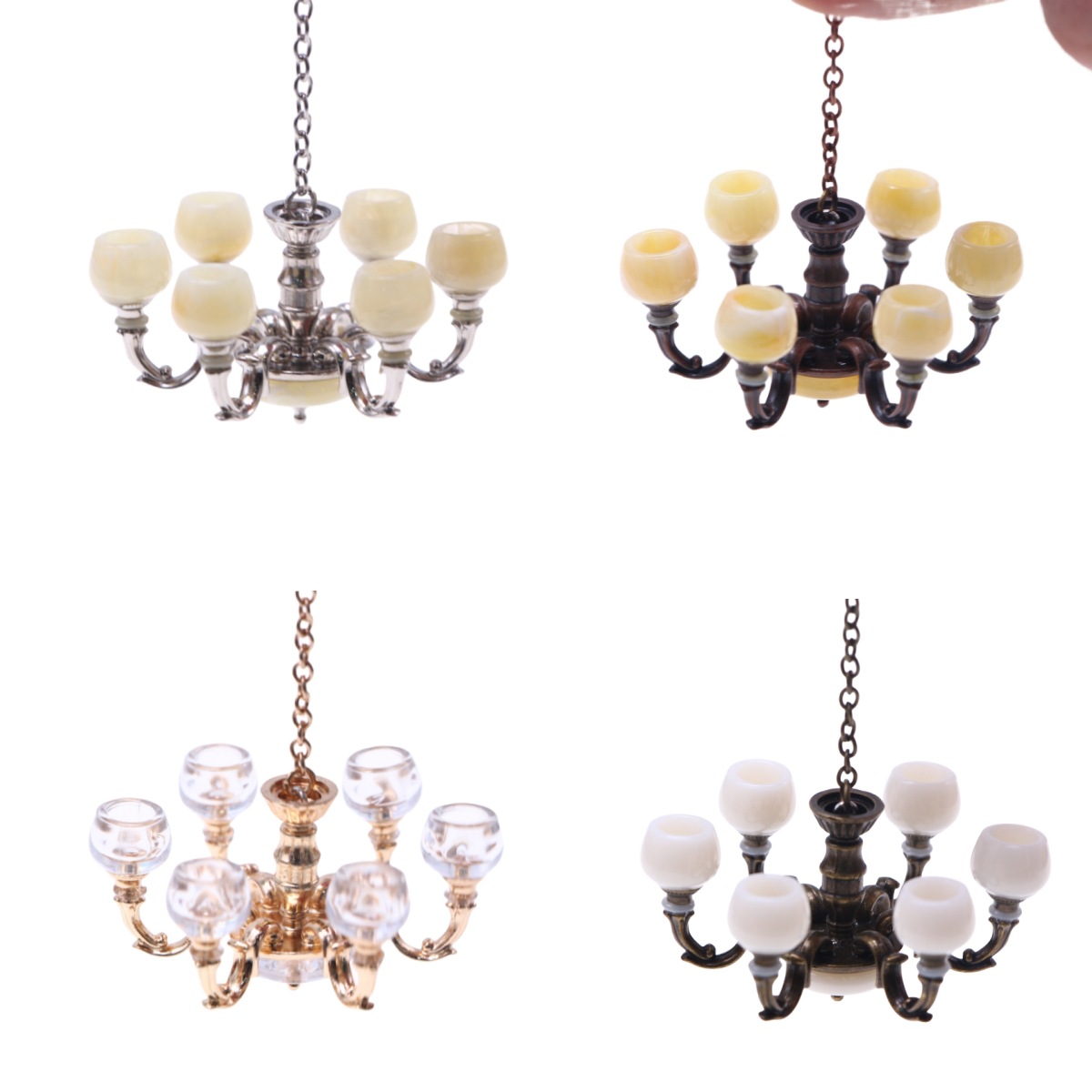Fairy Lights Bedroom - 1Pcs Dollhouse Miniature Retro Ceiling Lamp