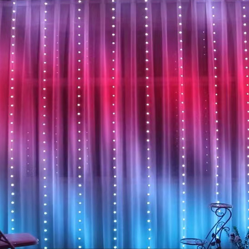 Fairy Lights Bedroom - 3M RGB Smart LED Curtain Lights