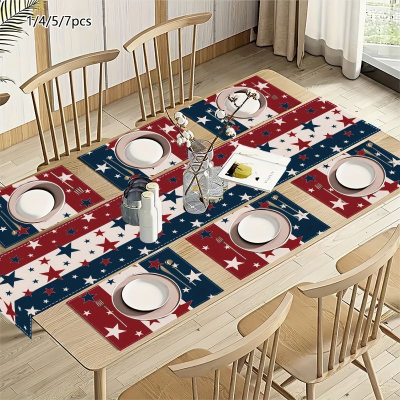 VIKAMA Independence Day 4th Of - Linen Table Runner recension och pris