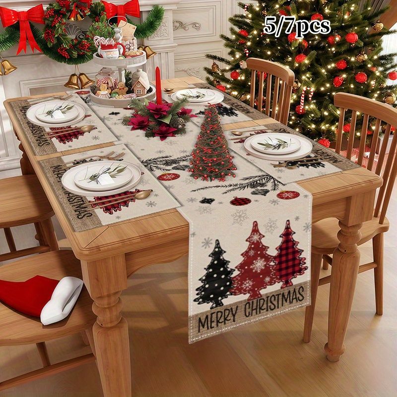 American Country Christmas Tab - Linen Table Runner recension och pris