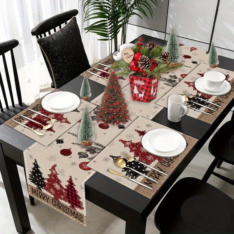 American Country Christmas Tab - Linen Table Runner recension och pris