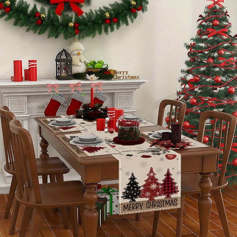 American Country Christmas Tab - Linen Table Runner recension och pris