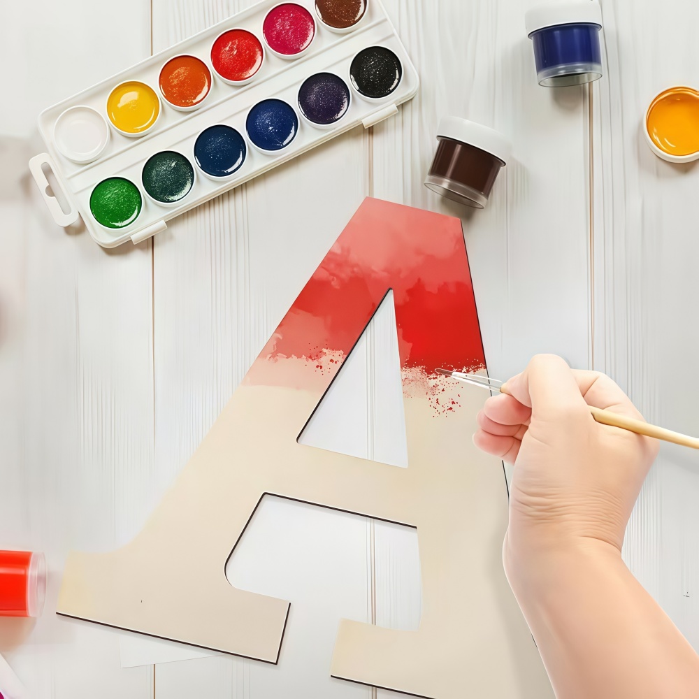 26pcs Designable Wood Letters  - Wooden Letter Sign recension och pris