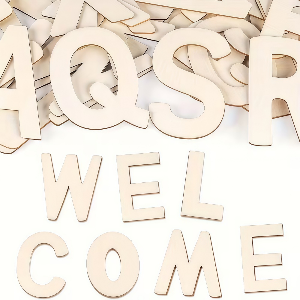 26pcs Designable Wood Letters  - Wooden Letter Sign recension och pris