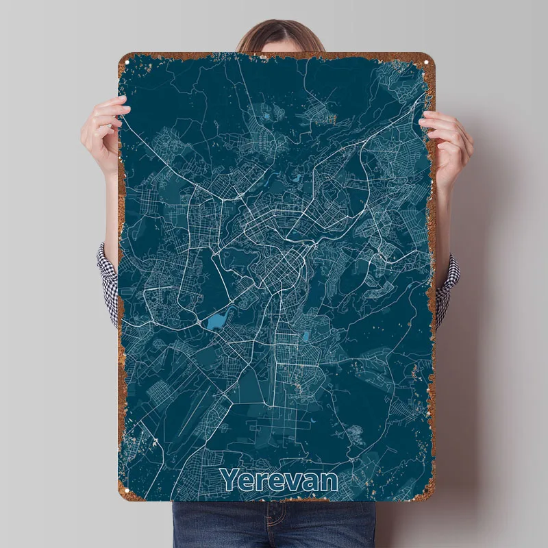 Yerevan City Map Poster Map Me - Home Decor Yerevan recension och pris