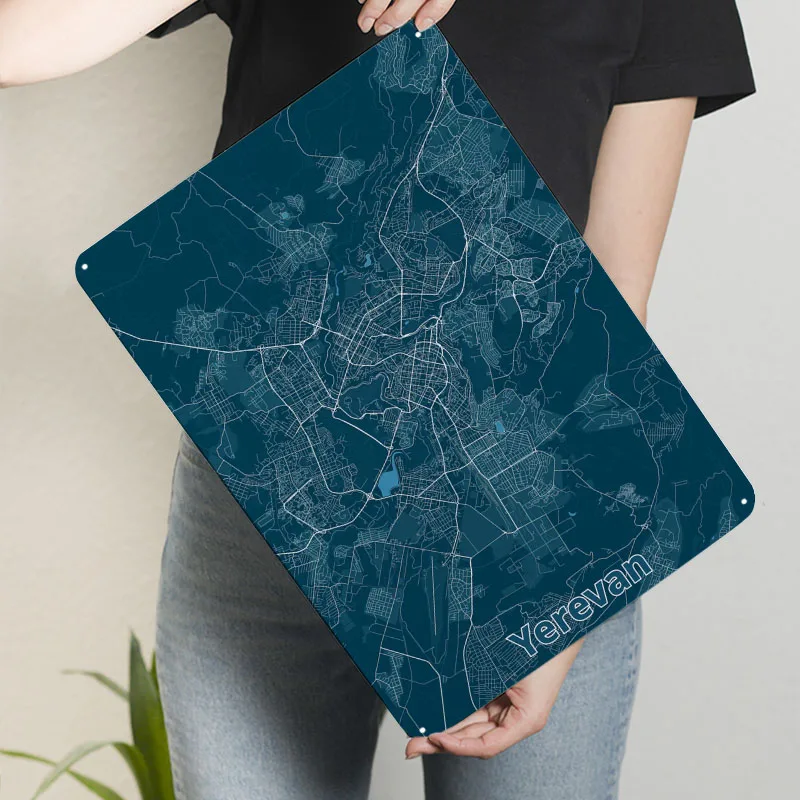 Yerevan City Map Poster Map Me - Home Decor Yerevan recension och pris