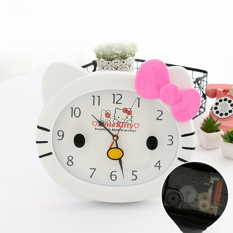 Cute Sanrio HelloKitty Silent  - Wall Clock Silent recension och pris