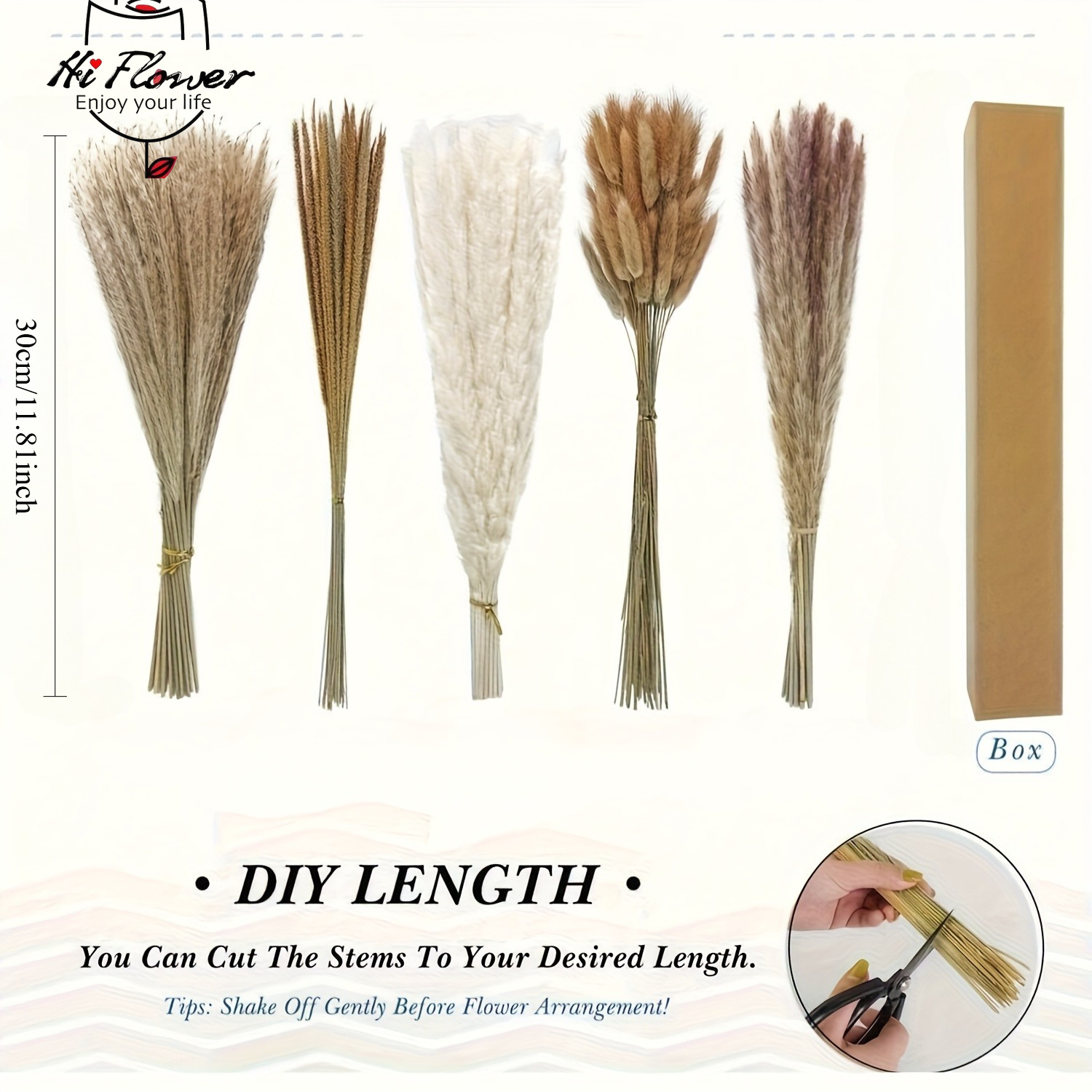 Natural Dried Pampas Grass Bou - Pampas Grass Decor recension och pris