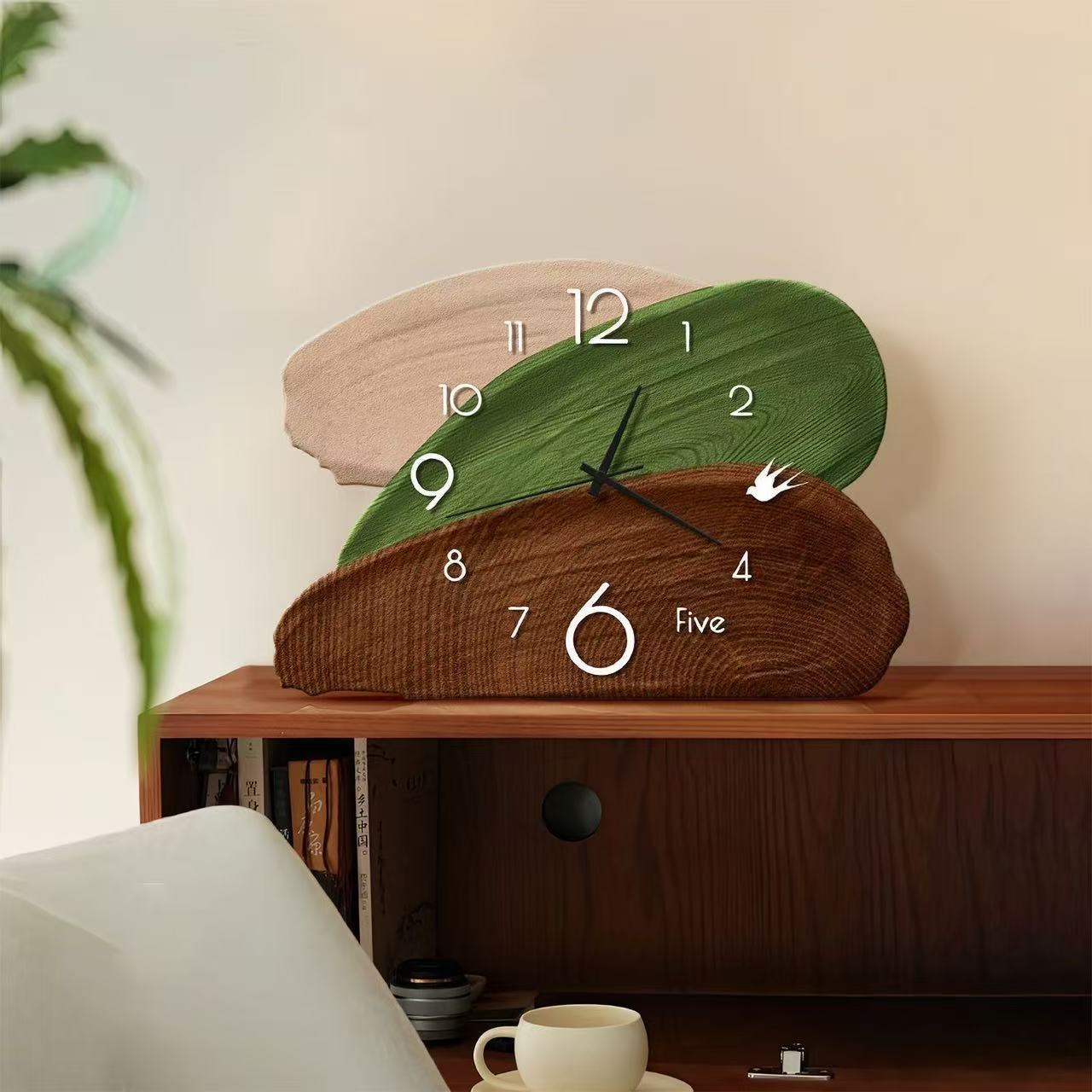 Retro Green Wall & Table Dual- - Wall Clock Silent recension och pris