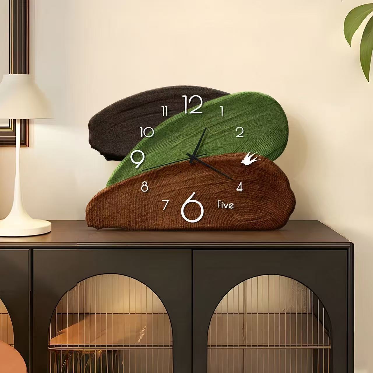 Retro Green Wall & Table Dual- - Wall Clock Silent recension och pris