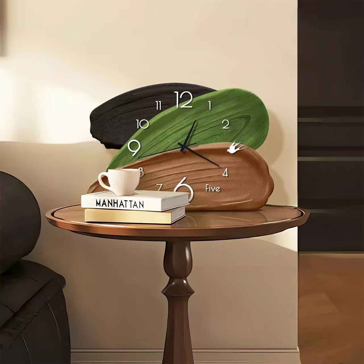Retro Green Wall & Table Dual- - Wall Clock Silent recension och pris