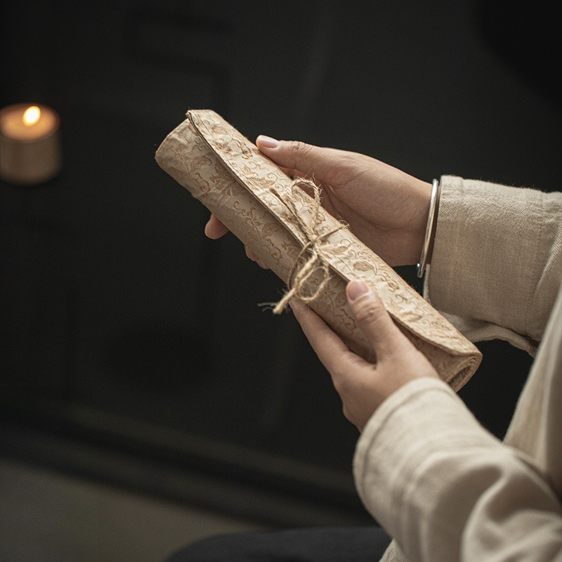 New Chinese Style Zen Brocade  - Linen Table Runner recension och pris