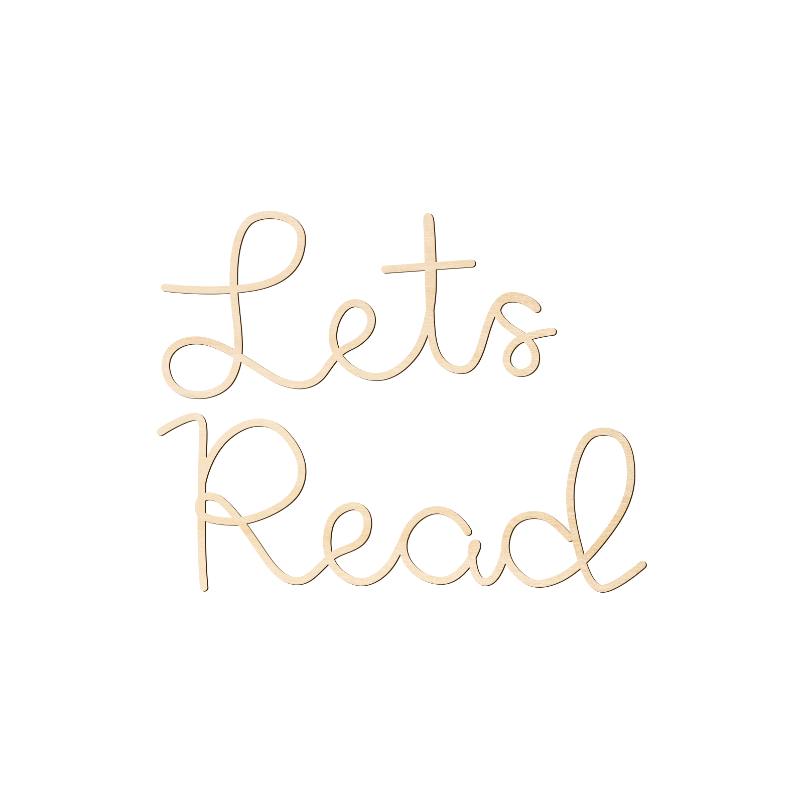Let's Read Wooden Wall Sign -  - Wooden Letter Sign recension och pris