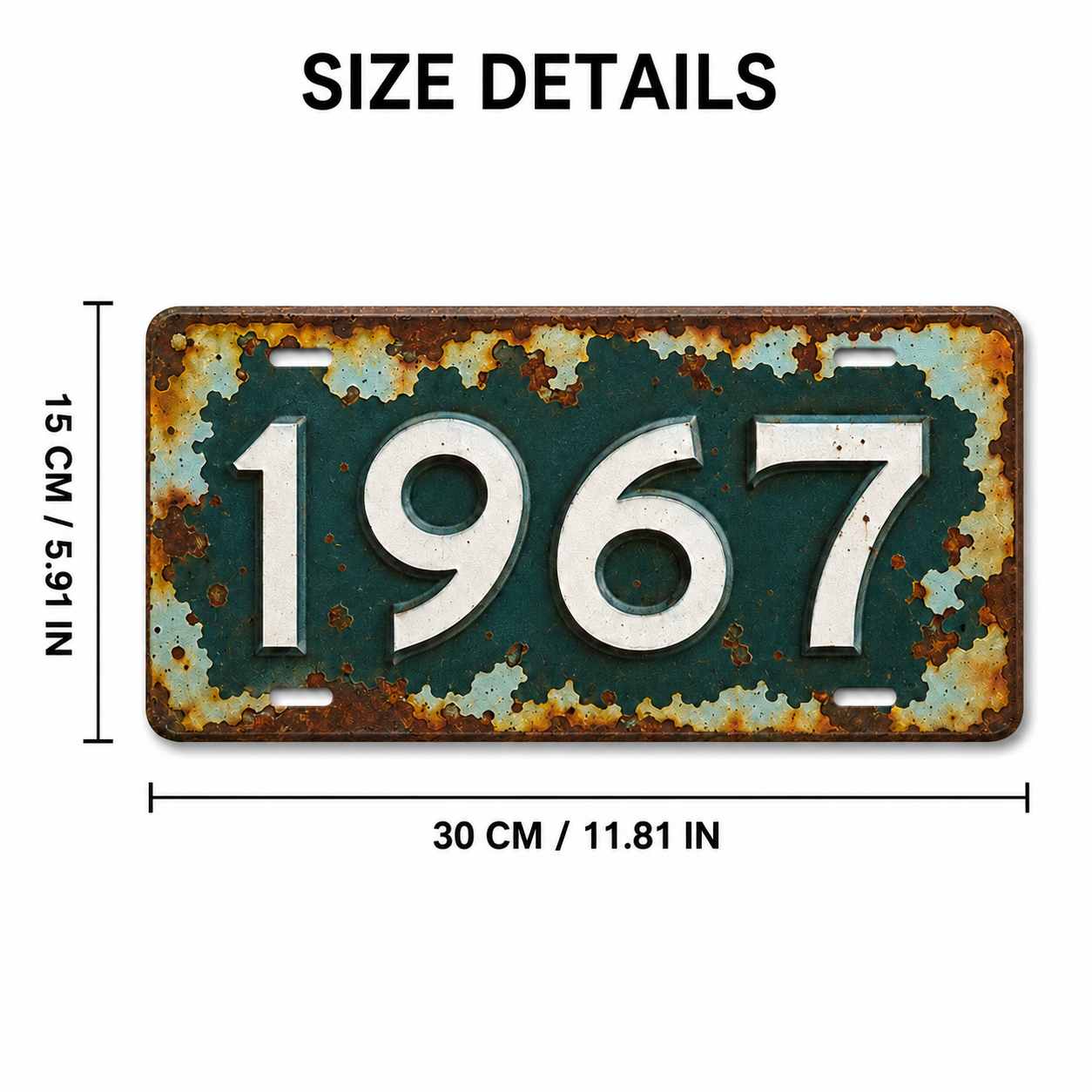 AL Sign - Vintage Durable Meta - Home Decor Yerevan recension och pris