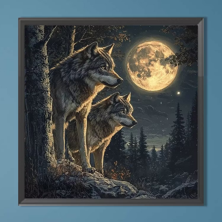 Under The Moon Wolf King Jigsa - Home Decor Under 500 recension och pris