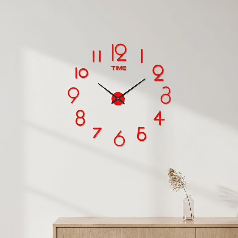 Acrylic Mirror 3D DIY Wall Clo - Wall Clock Silent recension och pris