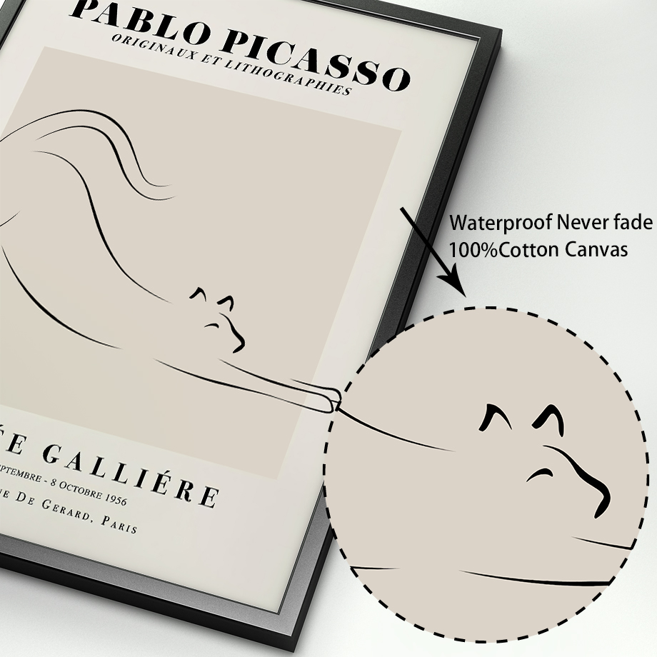 Picasso Line Cat Pigeon Girl A - Home Decor Exhibition recension och pris