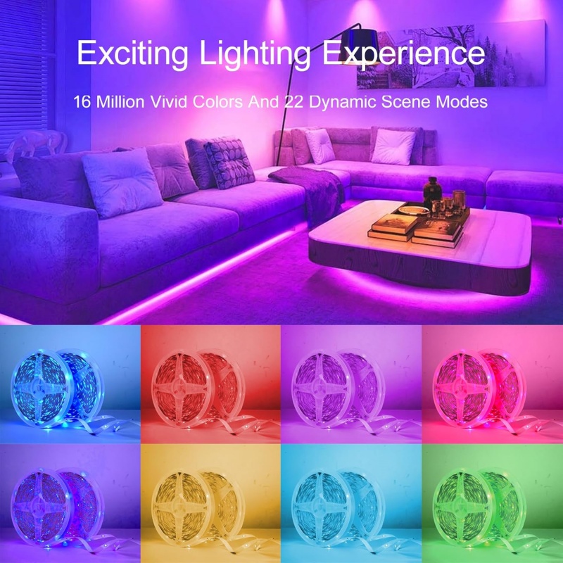1-20m RGB LED Strip Lights 5V  - Home Decor Free App recension och pris