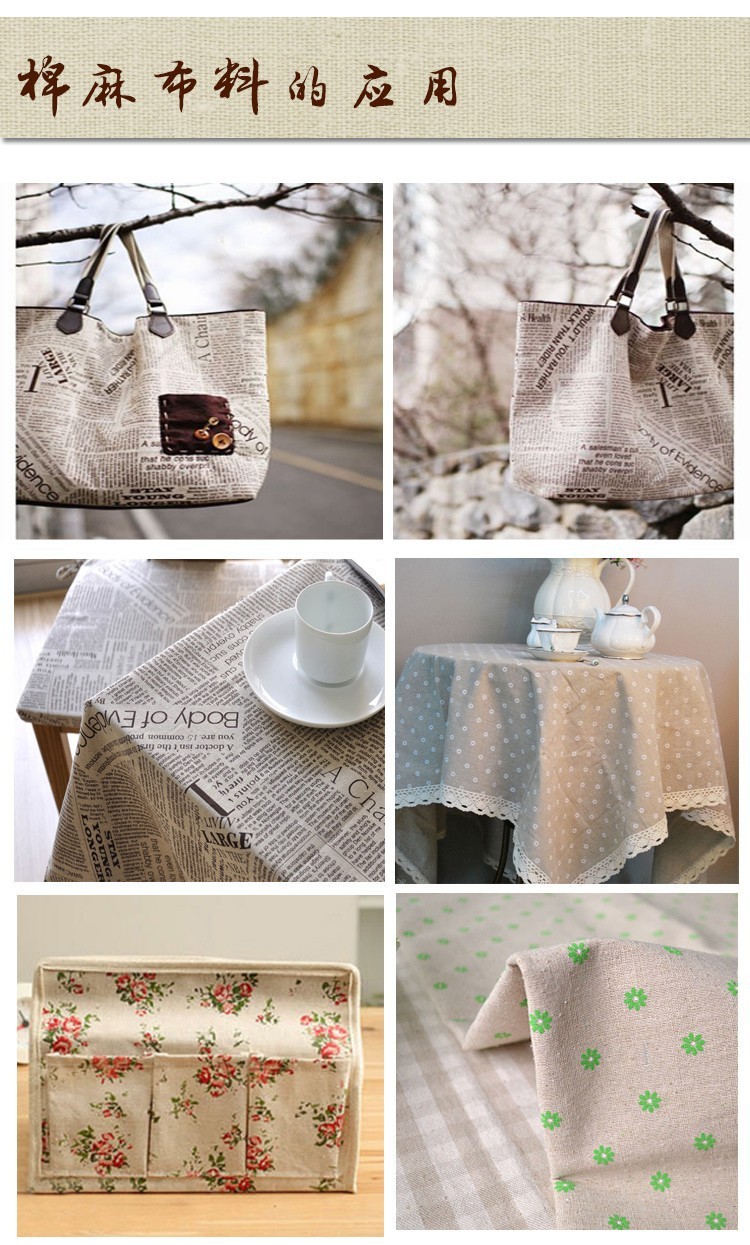 TERAMILA Poster Design Sewing  - Linen Table Runner recension och pris