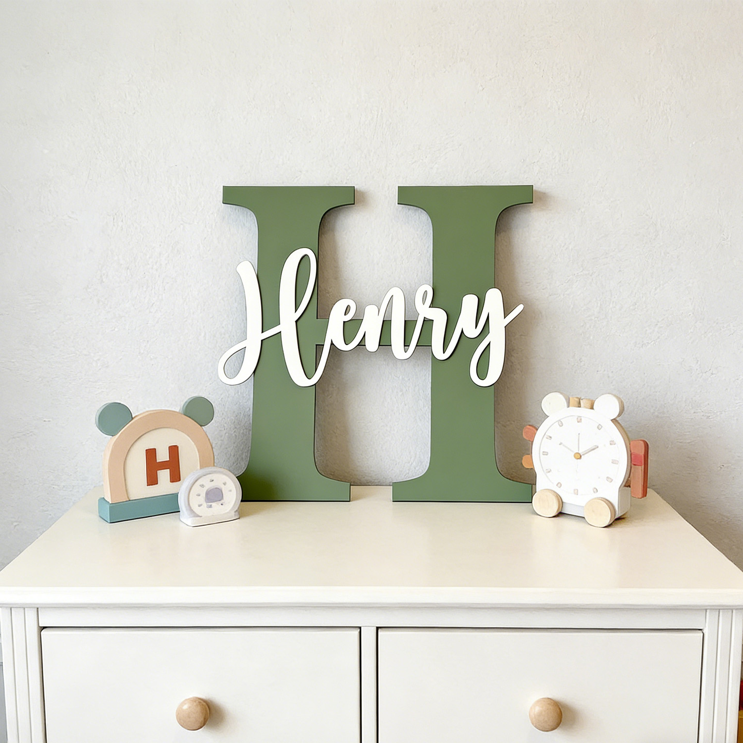 1pc Custom Two Layer Light Pur - Wooden Letter Sign recension och pris
