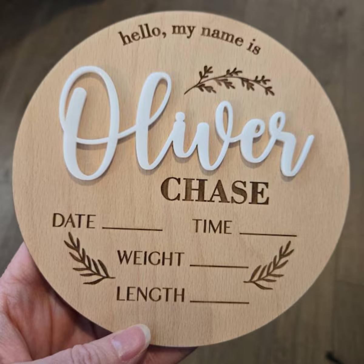 1Pc Custom Baby Announcement S - Home Decor Ideas recension och pris