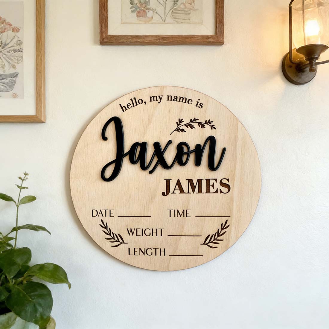 1Pc Custom Baby Announcement S - Home Decor Ideas recension och pris