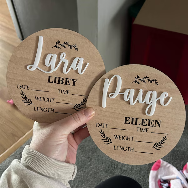 1Pc Custom Baby Announcement S - Home Decor Ideas recension och pris