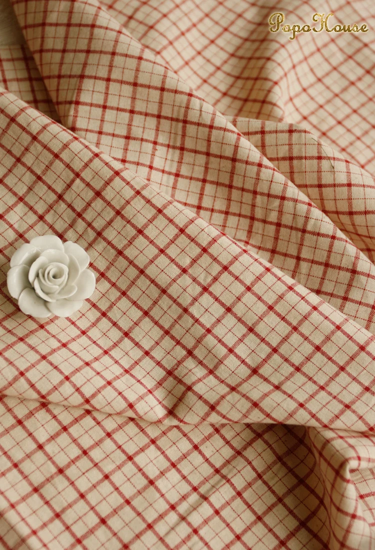 140x50cm Vintage Red Linen Gri - Linen Table Runner recension och pris