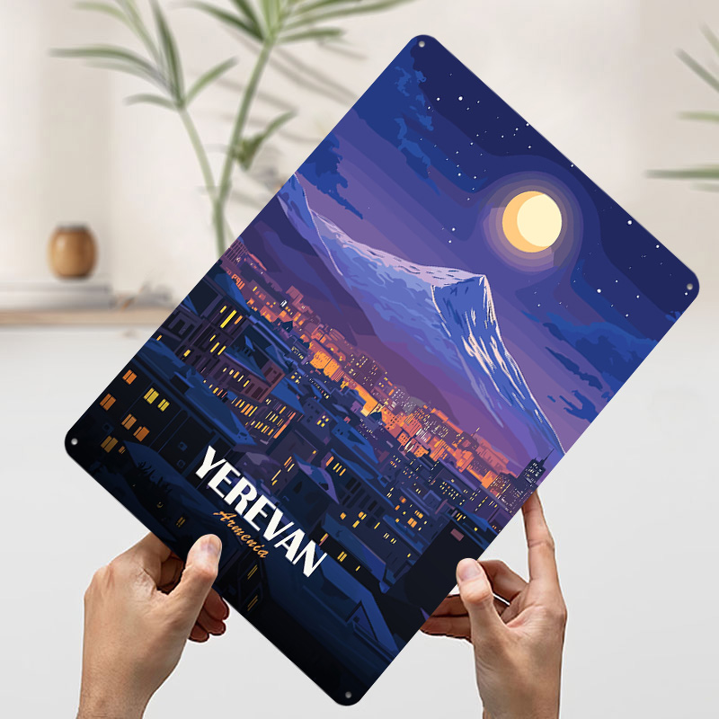 Yerevan Armenia Nightscape Met - Home Decor Yerevan recension och pris