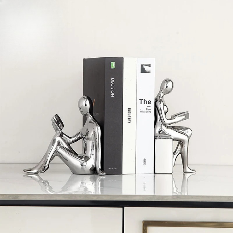Reader Character Ceramic Statu - Aesthetic Bookend recension och pris
