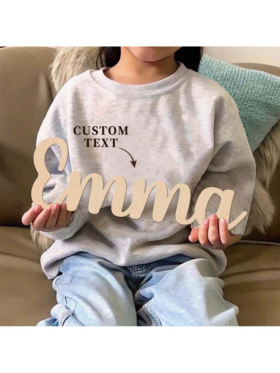 1pc Lovely Emma example Custom - Wooden Letter Sign recension och pris