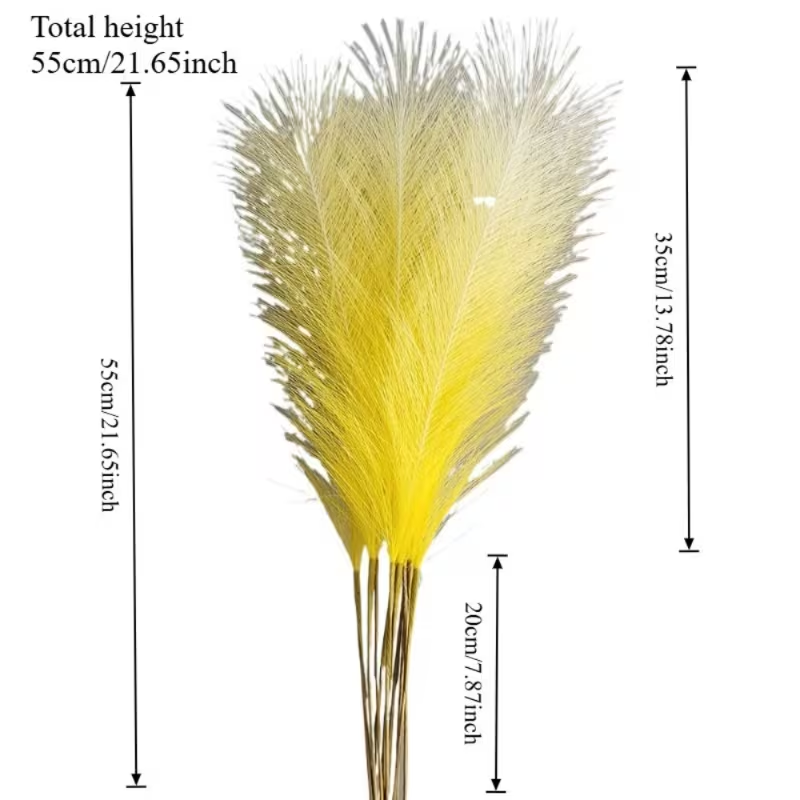 10pcs Artificial Colored Pampa - Pampas Grass Decor recension och pris