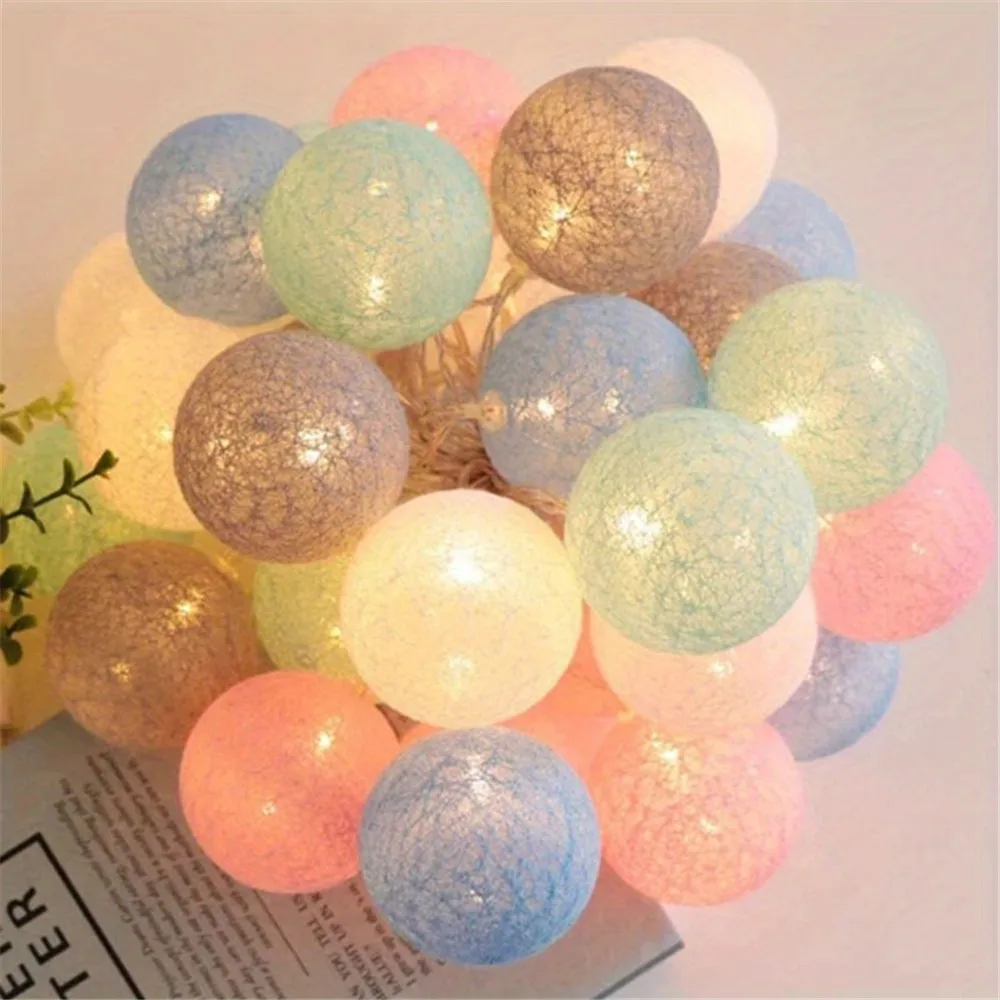 Halloween Cotton Garland Balls - Fairy Lights Bedroom recension och pris