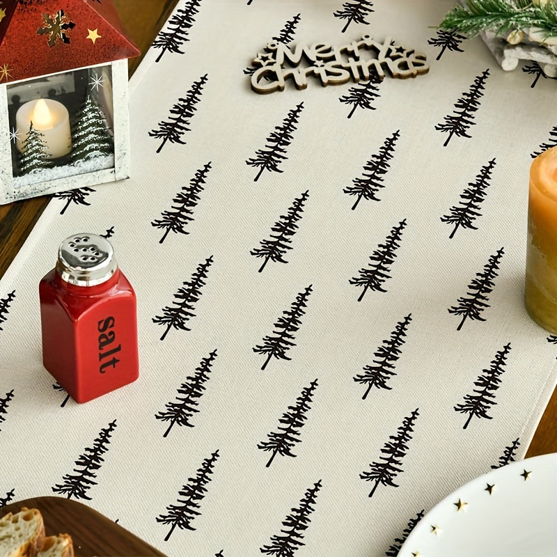 Simple Christmas Tree Table Ru - Linen Table Runner recension och pris