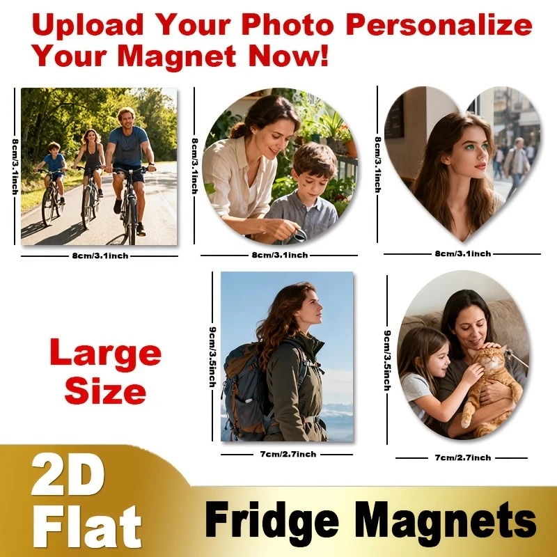Custom Photo Fridge Magnet 2D  - Home Decor Design recension och pris