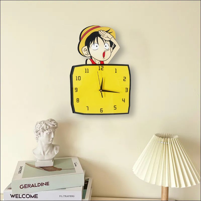 Monkey· D·Luffy cute sweet kaw - Wall Clock Silent recension och pris