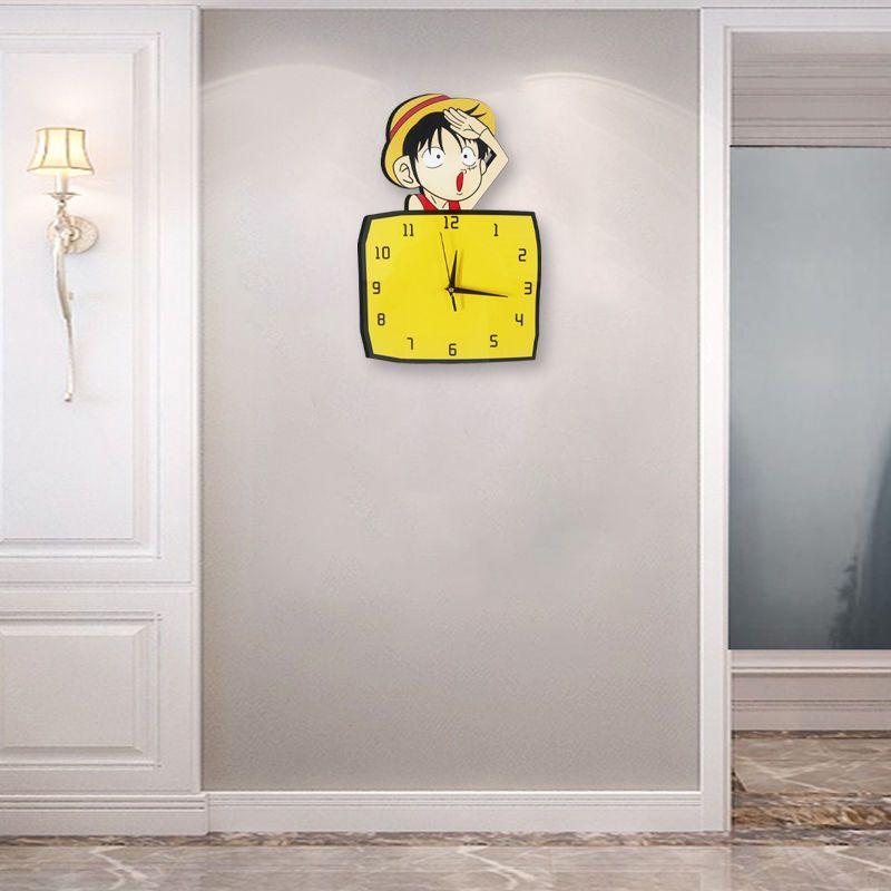 Monkey· D·Luffy cute sweet kaw - Wall Clock Silent recension och pris