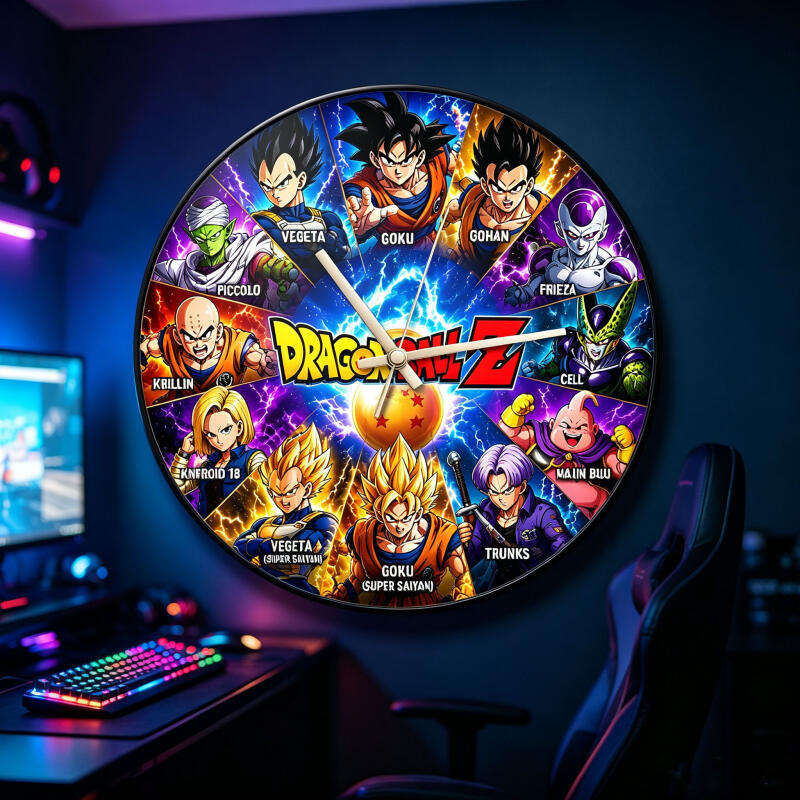 Dragon Ball Z Anime Round Wall - Wall Clock Silent recension och pris