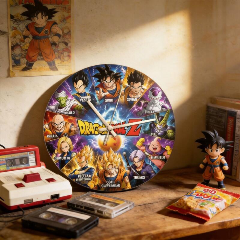 Dragon Ball Z Anime Round Wall - Wall Clock Silent recension och pris