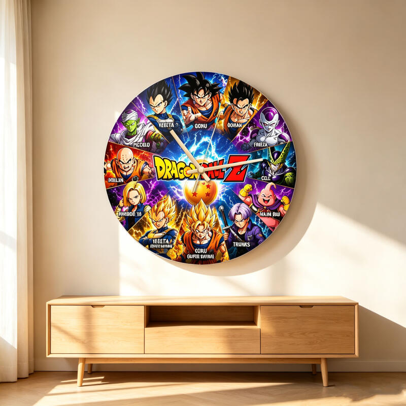 Dragon Ball Z Anime Round Wall - Wall Clock Silent recension och pris