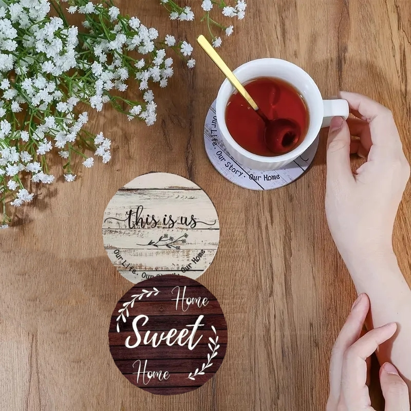 6 Pieces of Circular Inspirati - Wooden Letter Sign recension och pris