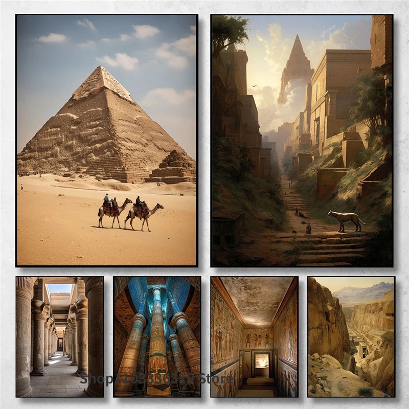 Ancient Egypt Landscape Great  - Home Decor Egypt recension och pris