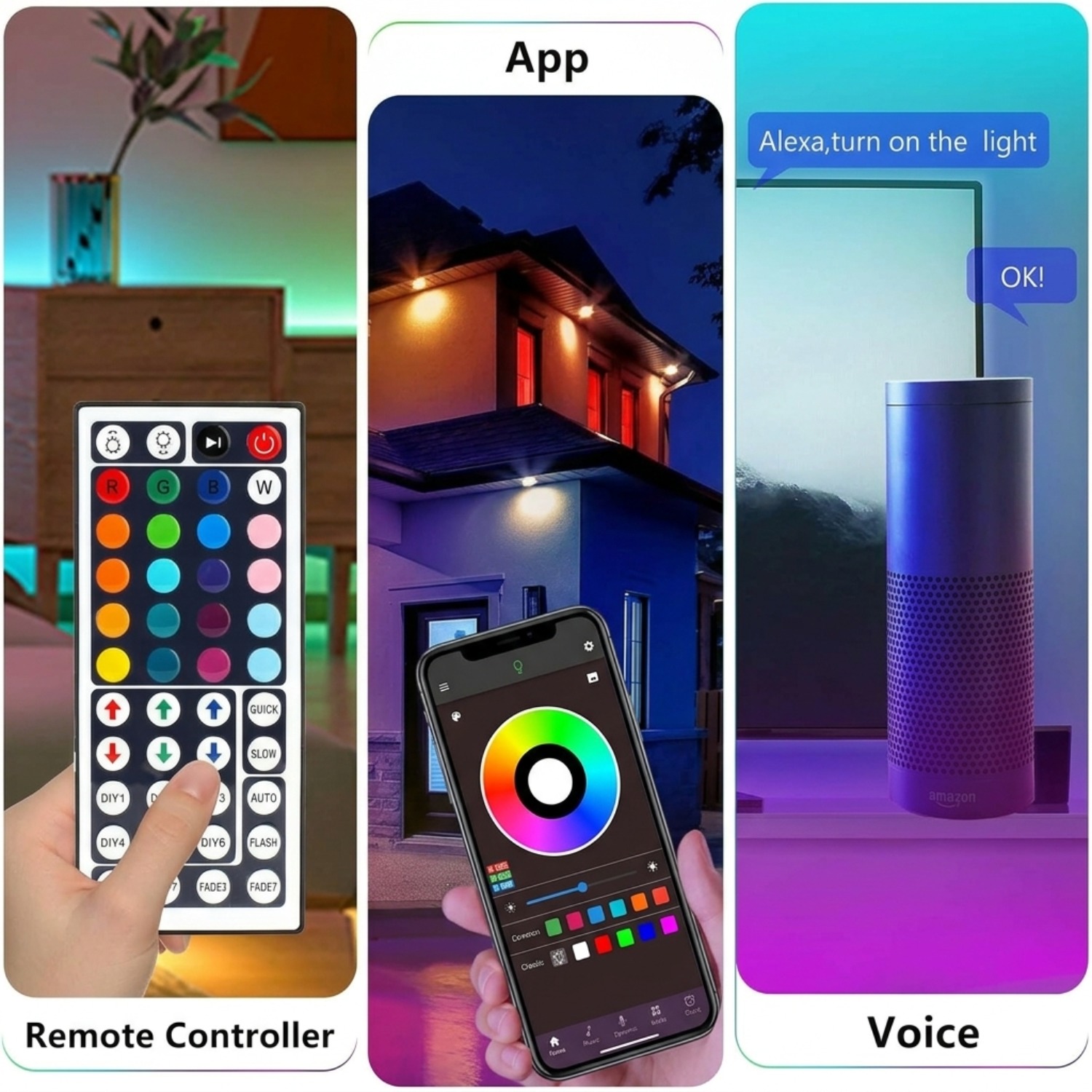 10M 20M 30M RGB LED Lights Str - Home Decor Free App recension och pris