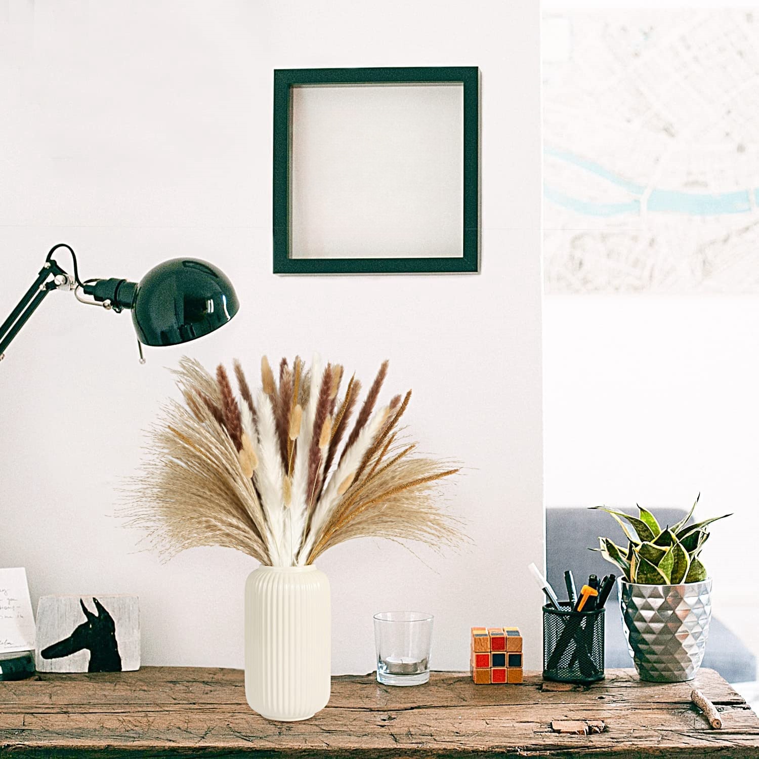 Autumn Vintage Mixed Dried Flo - Pampas Grass Decor recension och pris