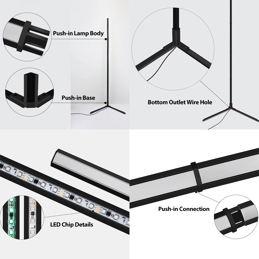 Tuya RGBIC LED Floor Lamp 180C - Home Decor Free App recension och pris